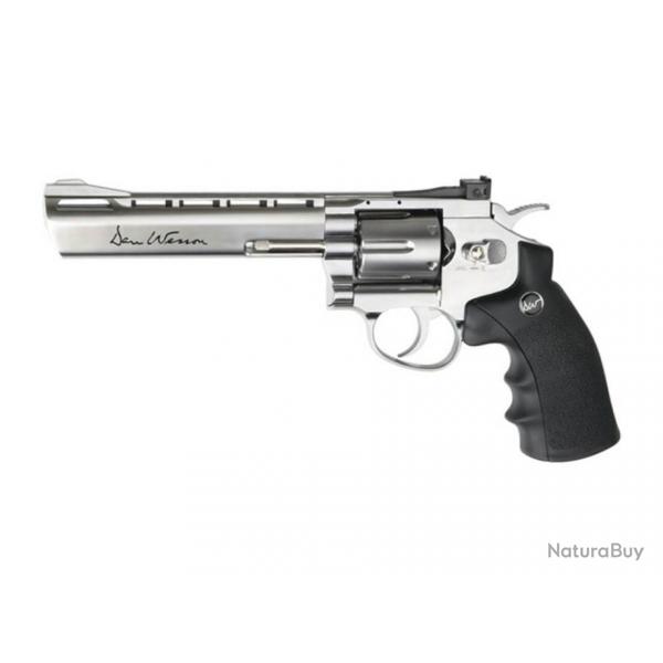 Rplique revolver DAN WESSON 6" chrome CO2 1.9J mtal