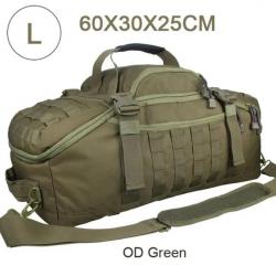 Sac à Dos Tactique 60L MOLLE pour Camping, Randonnée, Voyage Grande Capacité Vert