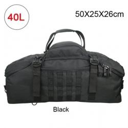 Sac à Dos Tactique 40L MOLLE pour Camping, Randonnée, Voyage Grande Capacité Noir