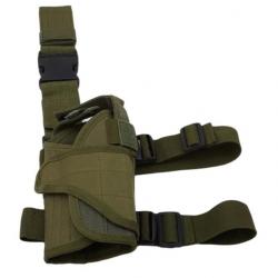 Holster Universel de Cuisse pour Pistolet Droitier Accessoire de Chasse Harnais Vert