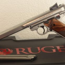 Pistolet RUGER MARK IV - Cal. 22LR - 6.88" 10CPS INOX COMPETITION