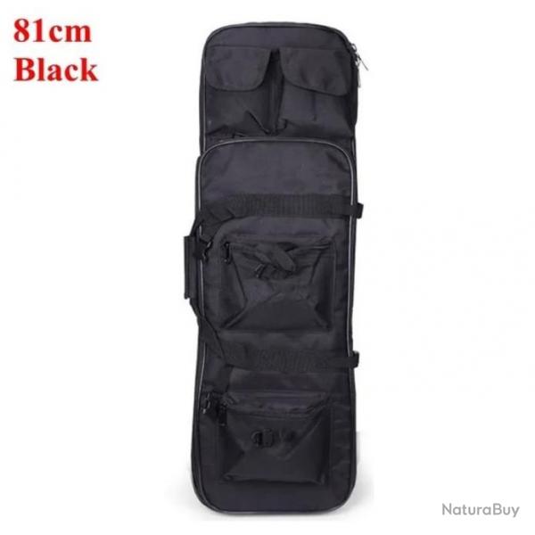 Sac  Dos pour Chasse avec tui Souple pour Fusil Housse Tactique Carabine Airsoft 81 cm Noir