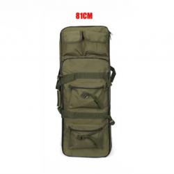 Sac à Dos pour Chasse avec Étui Souple pour Fusil Housse Tactique Carabine Airsoft 81 cm Vert