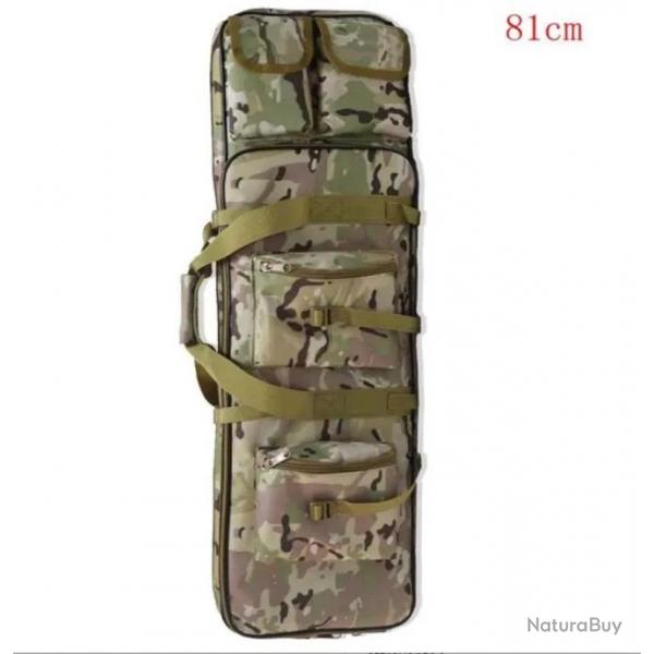 Sac  Dos pour Chasse avec tui Souple pour Fusil Housse Tactique Carabine Airsoft 81 cm Camouflage