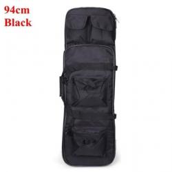 Sac à Dos pour Chasse avec Étui Souple pour Fusil Housse Tactique Carabine Airsoft 94 cm Noir