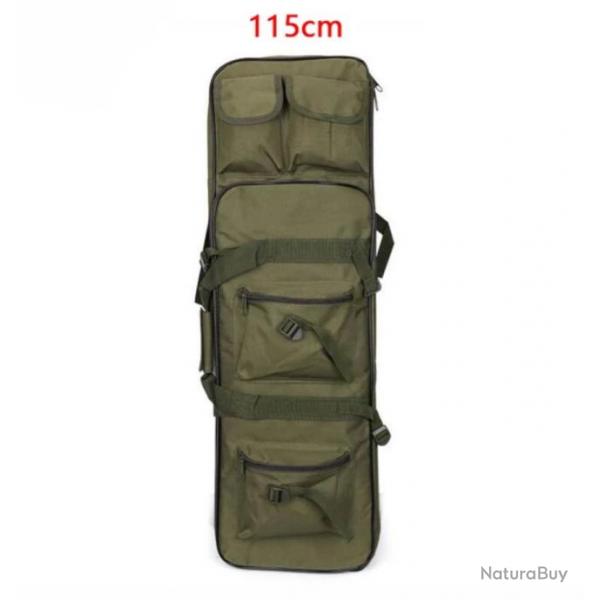 Sac  Dos pour Chasse avec tui Souple pour Fusil Housse Tactique Carabine Airsoft 115 cm Vert