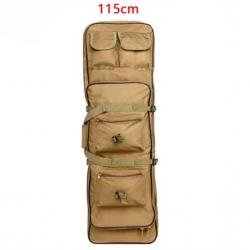 Sac à Dos pour Chasse avec Étui Souple pour Fusil Housse Tactique Carabine Airsoft 115 cm Tan