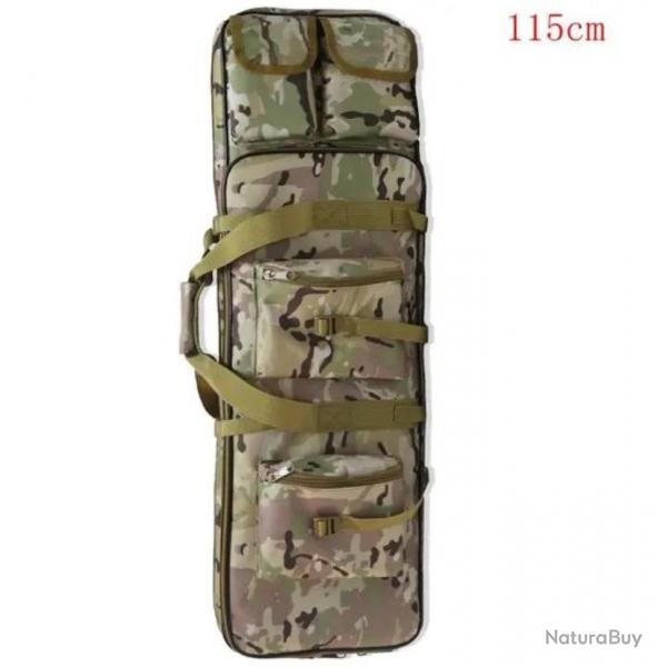 Sac  Dos pour Chasse avec tui Souple pour Fusil Housse Tactique Carabine Airsoft 115 cm Camouflage