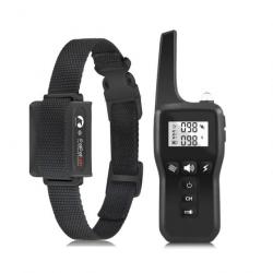 Collier de Dressage pour Chien 1000m Rechargeable Étanche IP67 avec 3 Modes Noir Dark