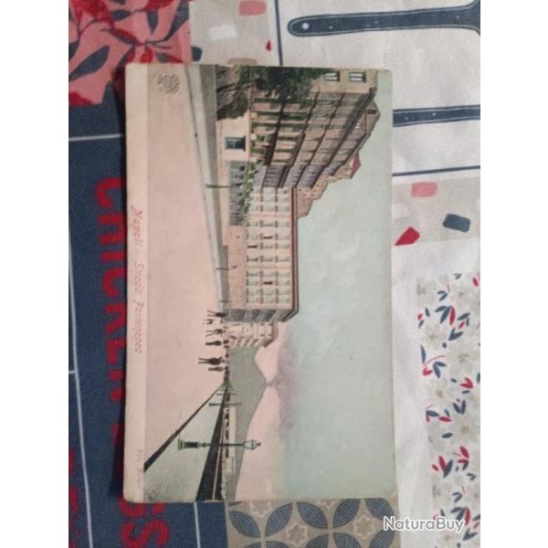 Carte postale cpa dessin de Naples