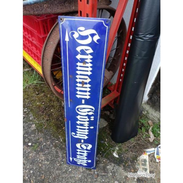 Plaque de rue ww2. Hermann Goering strasse