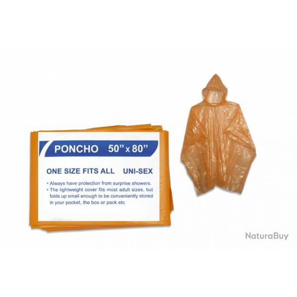 Poncho Impermable. Orange