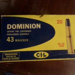 balles 11 mm mauser pour fusil et carabine