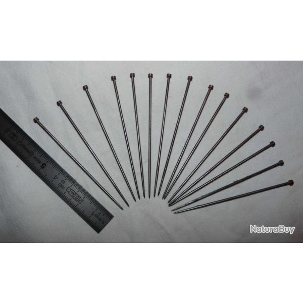 LOT DE 15 AIGUILLES PERCUTEURS POUR CULASSE FUSIL CHASSEPOT Modle 1866