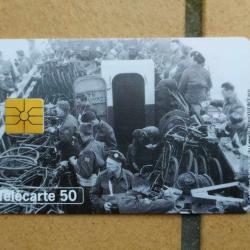 TELECARTE 50 ANS DU D-DAY 1944-1994 DEBARQUEMENT FLOTILLE ROUTE VERS LES COTES  JOUR J 6 JUIN 1944