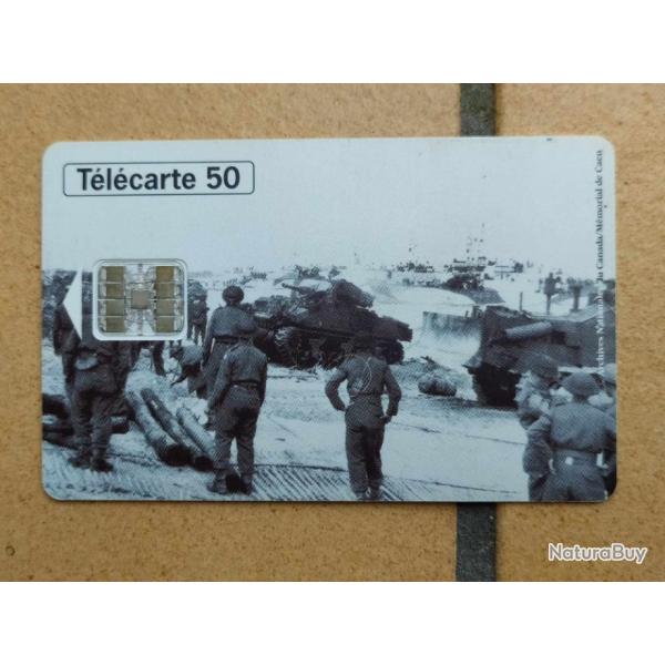 TELECARTE 50 ANS DU D-DAY 1944-1994 DEBARQUEMENT JUNO BEACH COURSEULLES  SUR MER 6 JUIN 1944