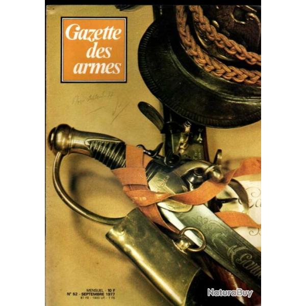 gazette des armes 52 korth 22 lr, fm chauchat 1916-1940, armes marins de la garde, flchettes arien