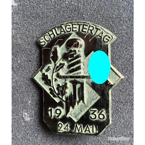 Badge allemand Schlagetertag 24 mai 1936 WW2 mdaille insigne