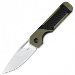 Couteau Kizer Cutlery Mini Militaw Black/Green Manche G10 Lame Acier Nitro-V Linerlock KIV3634SA6