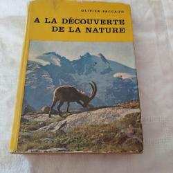 Ancien livre "à la découverte de la nature"