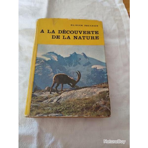 Ancien livre " la dcouverte de la nature"