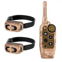 2 Colliers de Dressage pour Chien Rechargeable Étanche Toutes les Tailles 800m Camoufle