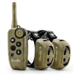 2 Colliers de Dressage pour Chien Rechargeable Étanche Toutes les Tailles 800m Vert Armée