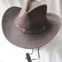 CHAPEAU WESTERN CUIR - Ref.943