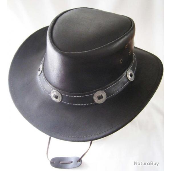 CHAPEAU WESTERN CUIR - Ref.980