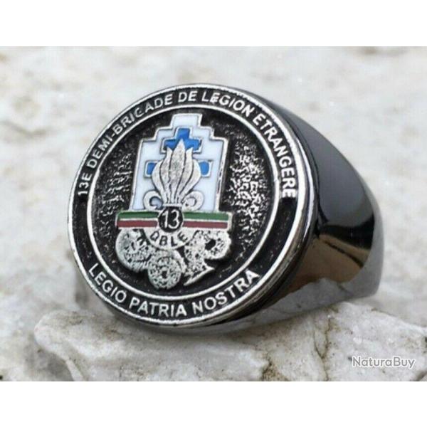 1 bague 13 DBLE lgion trangre ,foreign legion,fremdenlegion, militaire, arme,argente