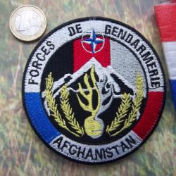 Afghanistan écusson militaire forces de gendarmerie (erreur drapeau) rare !!!