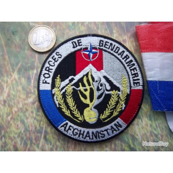 Afghanistan cusson militaire forces de gendarmerie (erreur drapeau) rare !!!