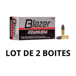 Blazer C/22LR 40 Grains - Lot de 2 Boites de 50