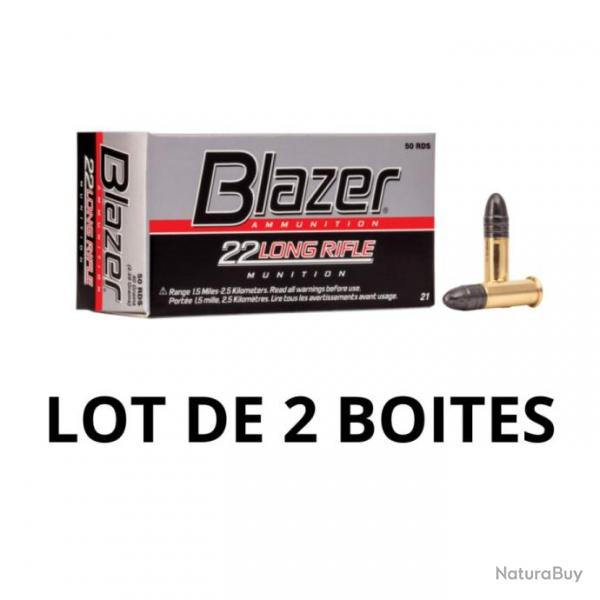 Blazer C/22LR 40 Grains - Lot de 2 Boites de 50