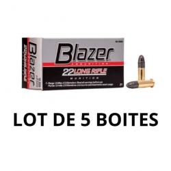 Blazer C/22LR 40 Grains - Lot de 5 Boites de 50