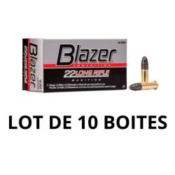 Blazer C/22LR 40 Grains - Lot de 10 Boites de 50