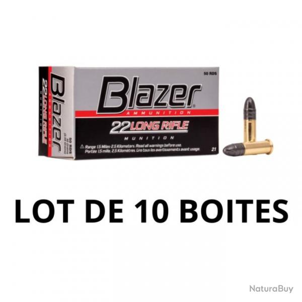 Blazer C/22LR 40 Grains - Lot de 10 Boites de 50