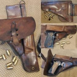 Holster cuir fauve Old School