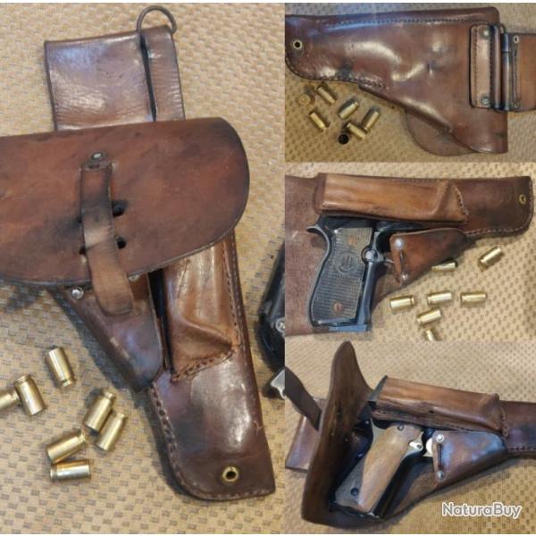 Holster cuir fauve Old School