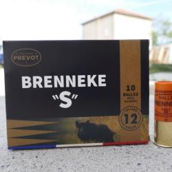 10 balle Brenneke "S" cal 12/70 Prevot