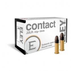 50 Cartouches Cartouches Eley 22 lr Contact Subsonic