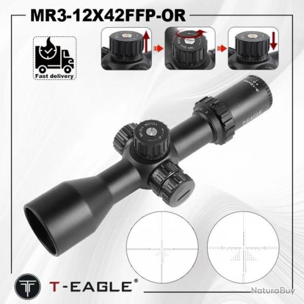 T-Eagle Lunette De Vise MR 3-12X42 FFP-OR 11MM Bas Paiement en 3 ou 4 fois - LIVRAISON GRATUITE !!