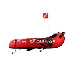 Planche de Chasse Sous-Marine Pegasub Deep Hunter - Red - Carbone Haute Performance