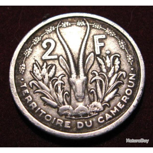 Cameroun 2 francs  1948  TTB diametre 27 mm