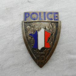 Ancien insigne de casque Police Nationale genre Petitcollin