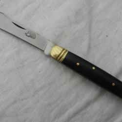 couteau greffoir Hérisson manche corne noire - longueur 17,5 cm