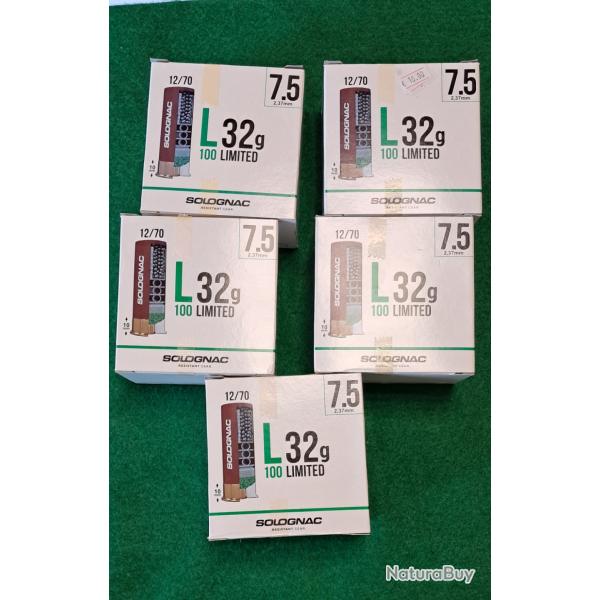 boite de 25 cartouches 12/70 32g 7.5