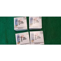 lot de 4 boites de 25 cartouches 12/70 28g 7.5