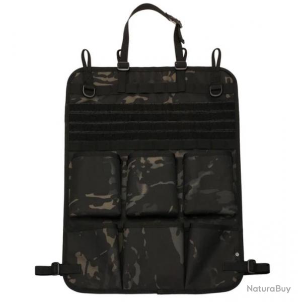 Sac de Rangement Sige Arrire de Voiture Organisateur Multifonction Camo Noir