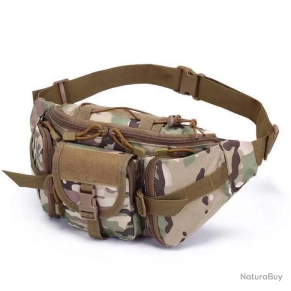 Sac Banane Multifonctionnel Idal Camping Randonne Sports de Plein air Camouflage